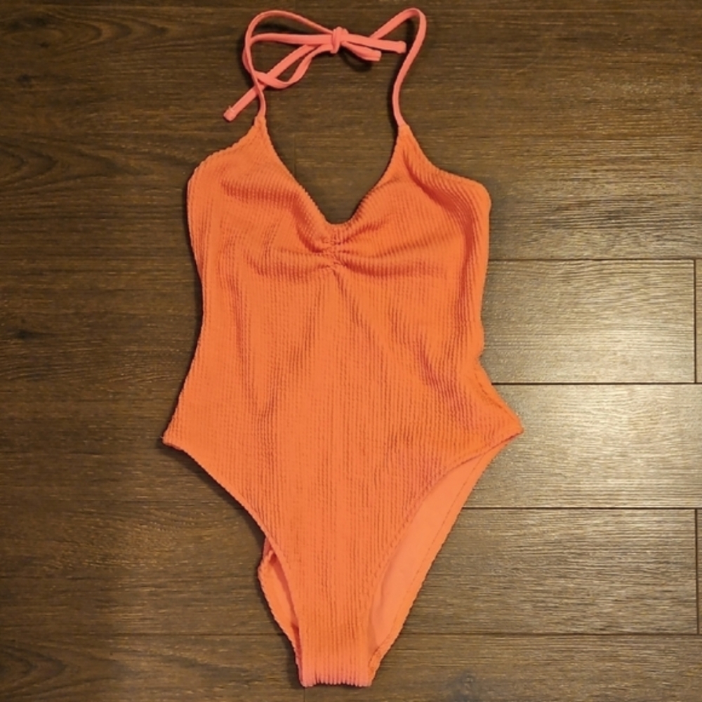 Hot Pink Ribbed Aerie Swim